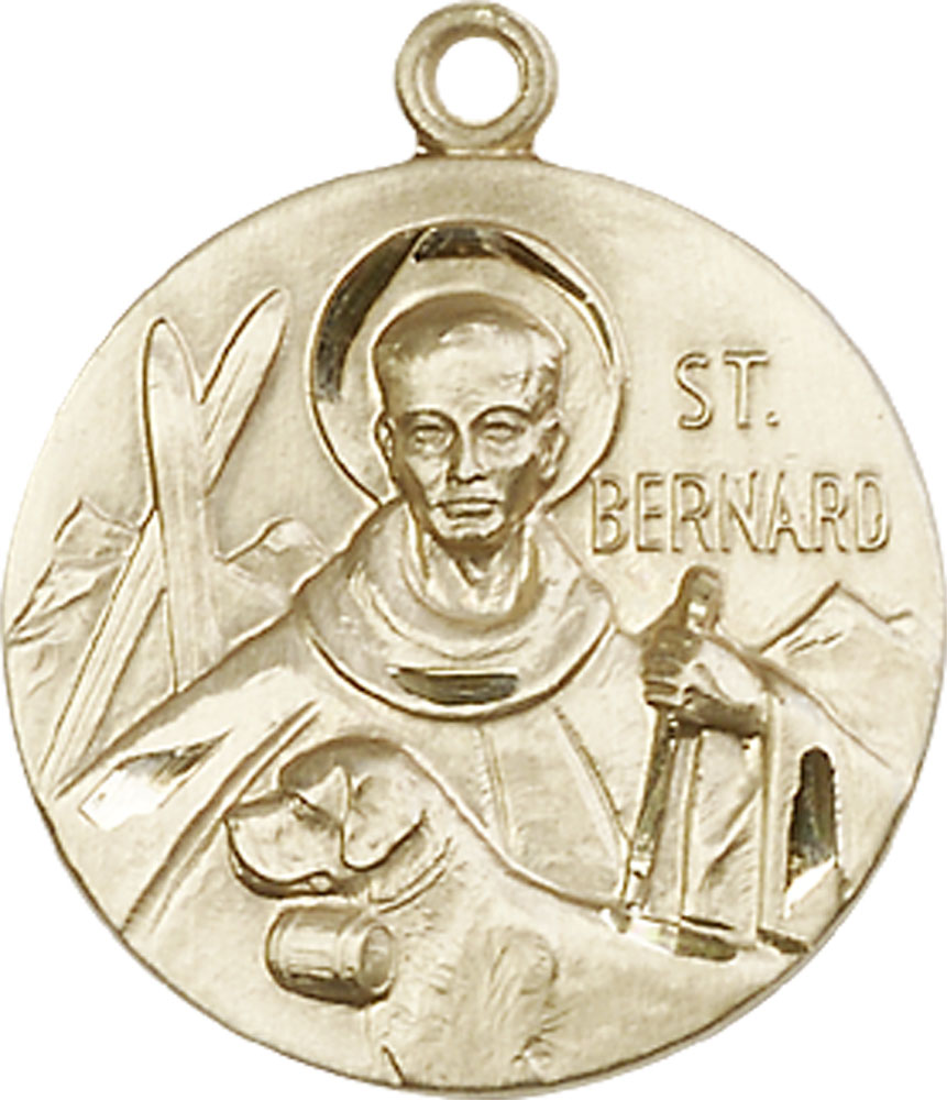 14kt Gold Saint Bernard of Monjoux Medal