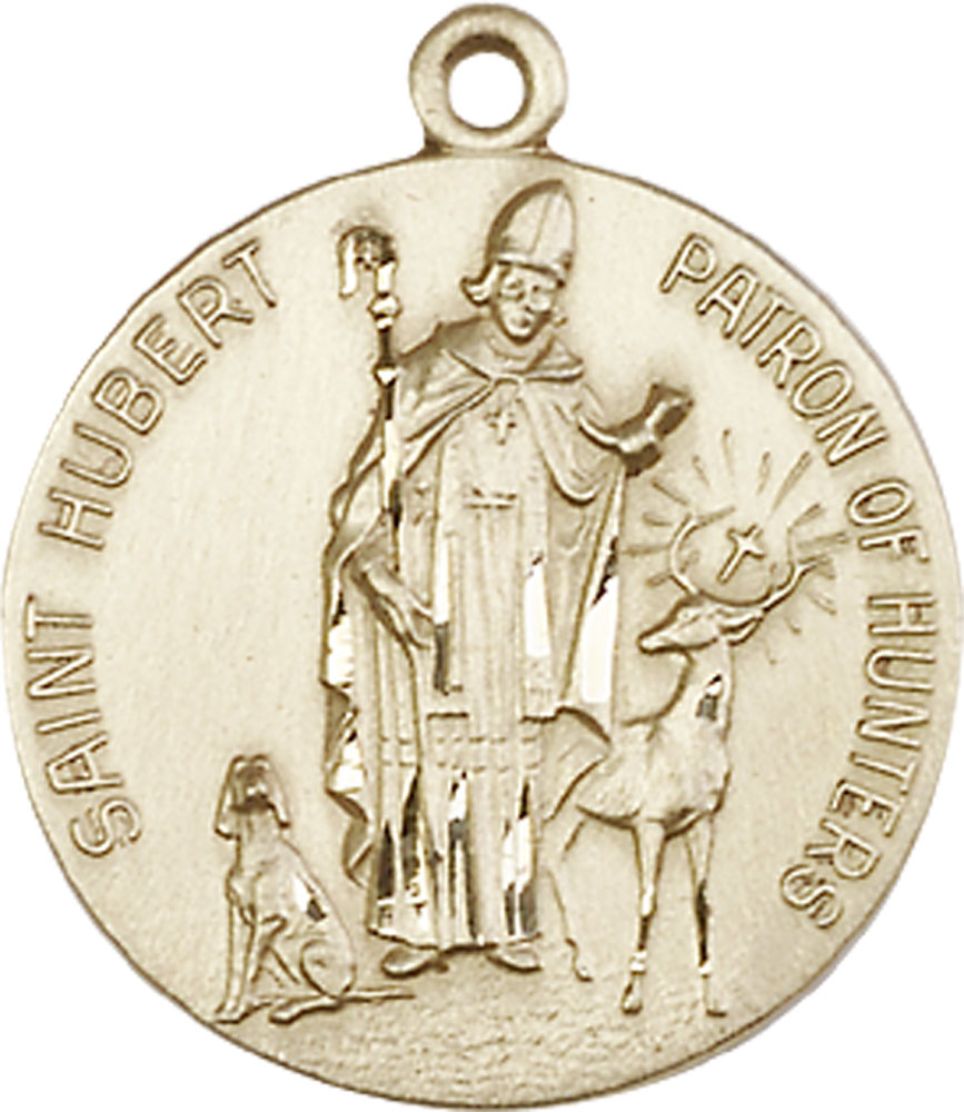 14kt Gold Saint Hubert of Liege Medal