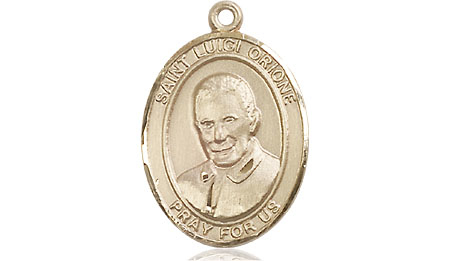14kt Gold Saint Luigi Orione Medal