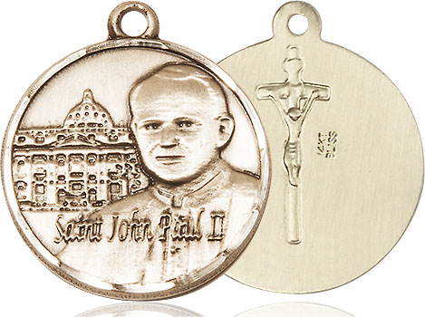 14kt Gold Saint John Paul II Vatican Medal