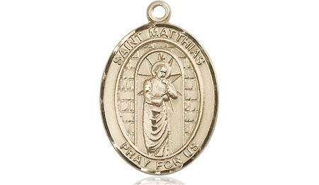 14kt Gold Saint Matthias the Apostle Medal
