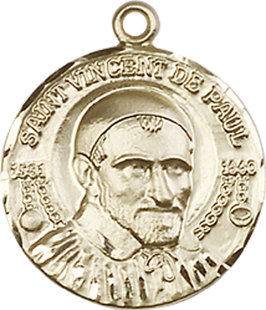 14kt Gold Saint Vincent de Paul Medal