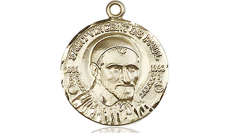 14kt Gold Saint Vincent de Paul Medal