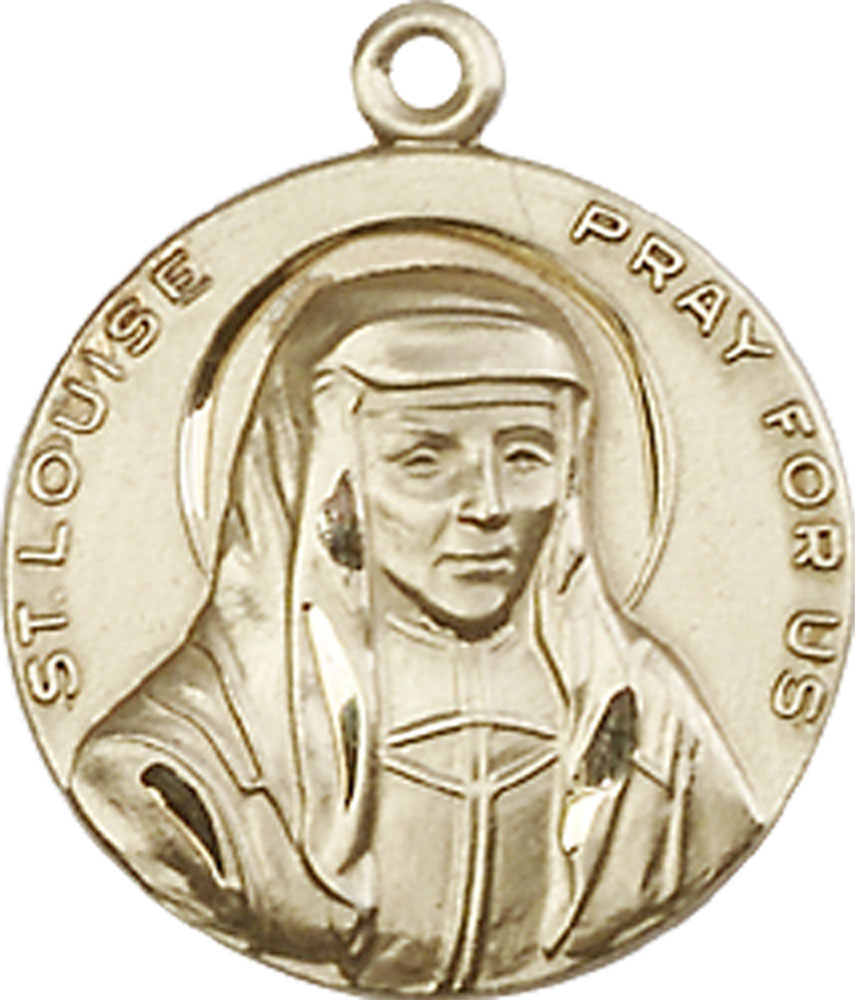 14kt Gold Saint Louise Medal