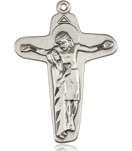Sterling Silver Sorrowful Mother Crucifix Medal
