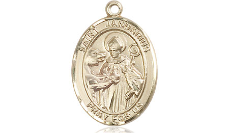 14kt Gold Saint Januarius Medal