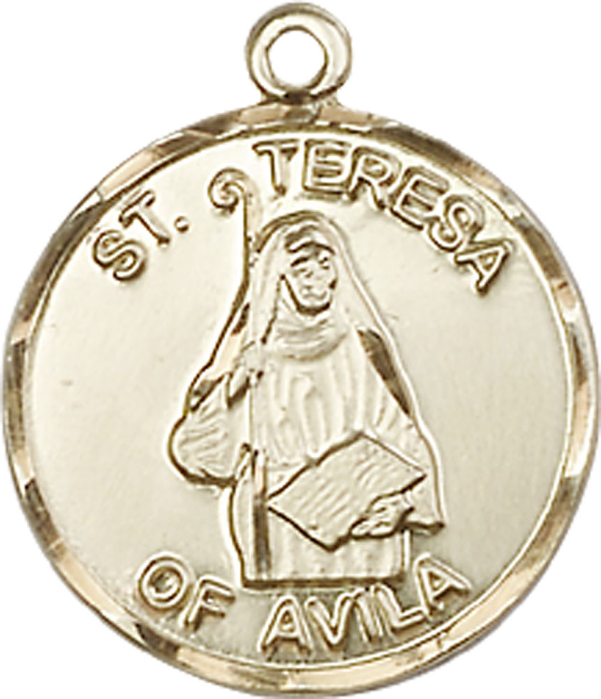 14kt Gold Saint Theresa Medal