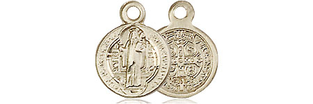 14kt Gold Saint Benedict Medal