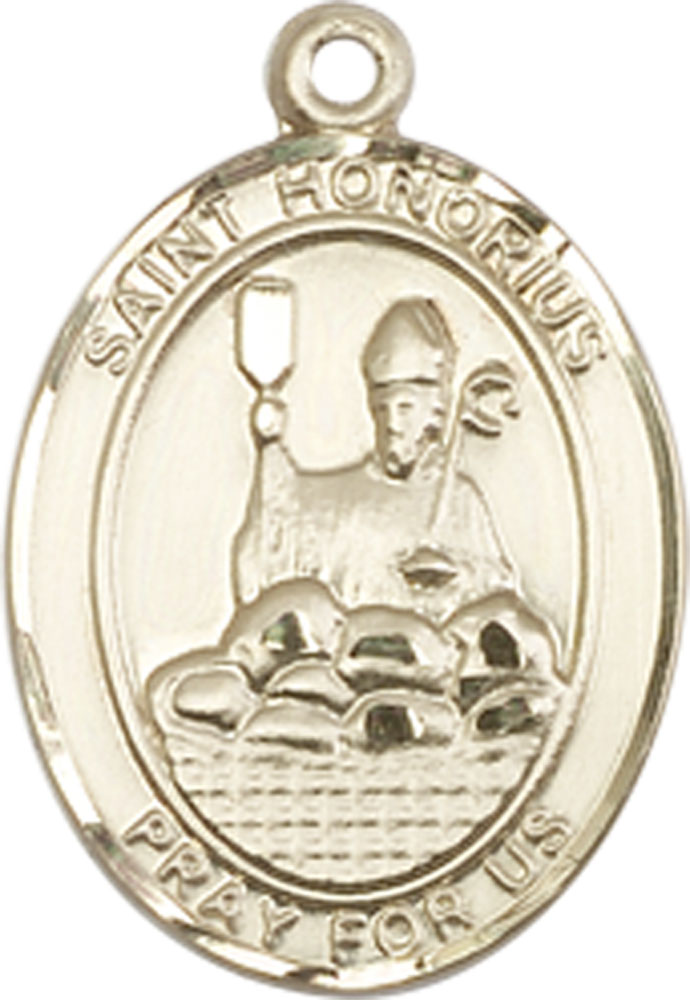 14kt Gold Saint Honorius Medal