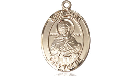 14kt Gold Saint Daria Medal