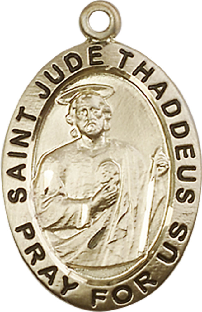 14kt Gold Saint Jude Medal