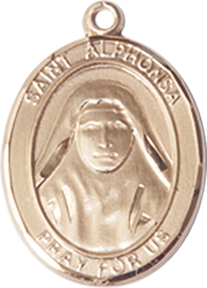 14kt Gold Saint Alphonsa Medal
