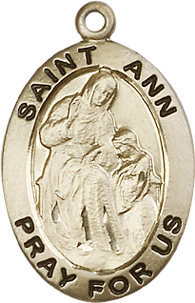 14kt Gold Saint Ann Medal