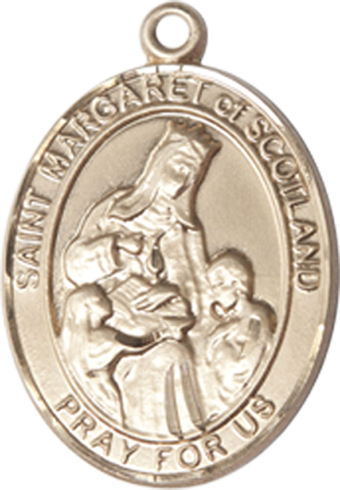 14kt Gold Saint Margaret of Scotland Medal