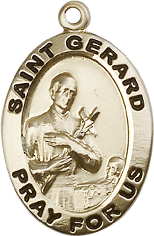 14kt Gold Saint Gerard Medal