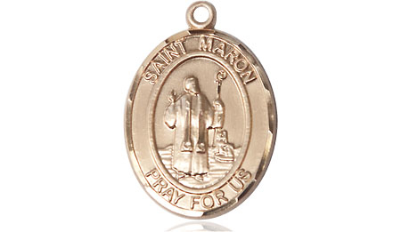 14kt Gold Saint Maron Medal