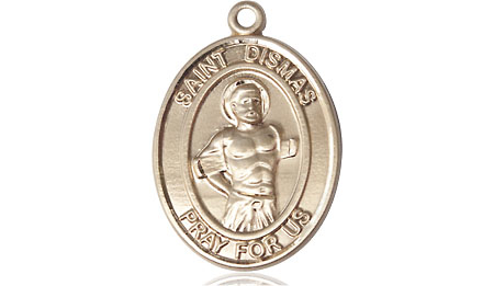 14kt Gold Saint Dismas Medal