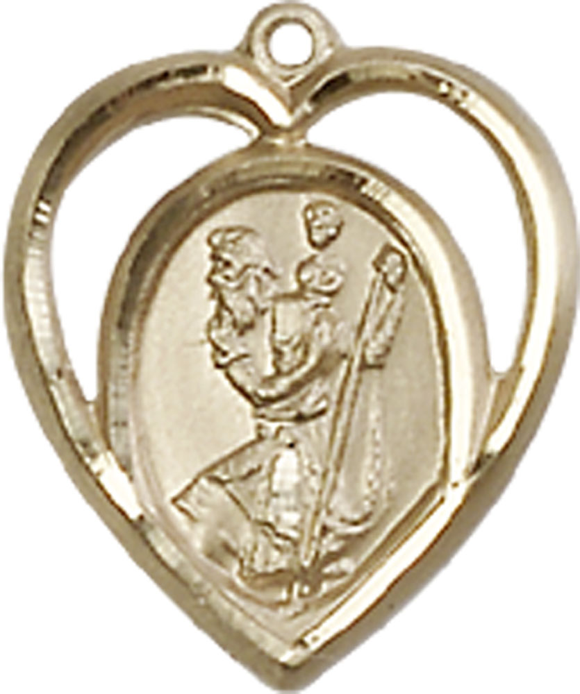 14kt Gold Saint Christopher Medal