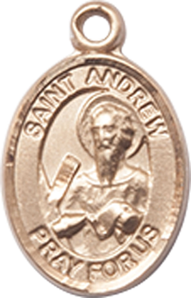 14kt Gold Saint Andrew the Apostle Medal