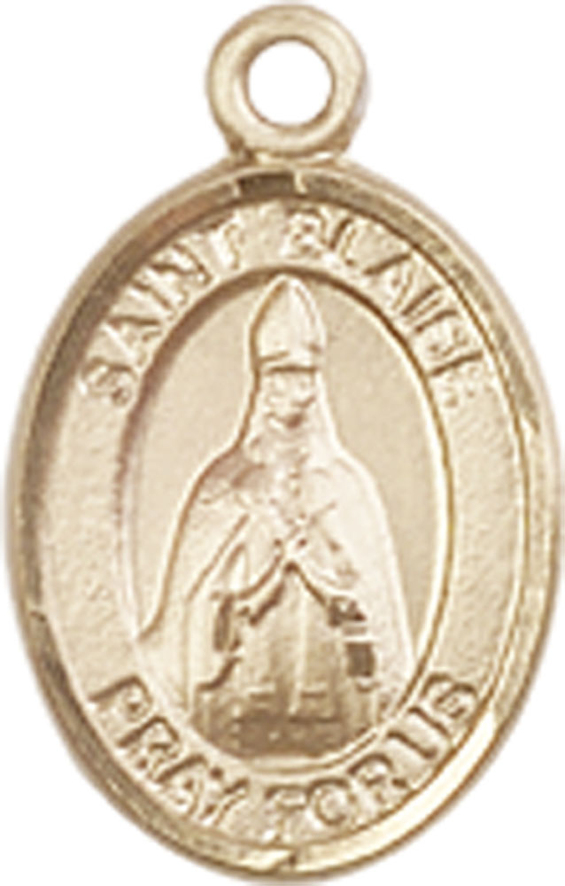 14kt Gold Saint Blaise Medal
