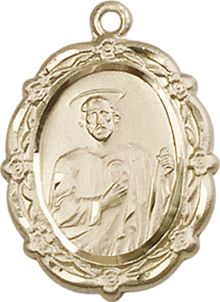 14kt Gold Saint Jude Medal