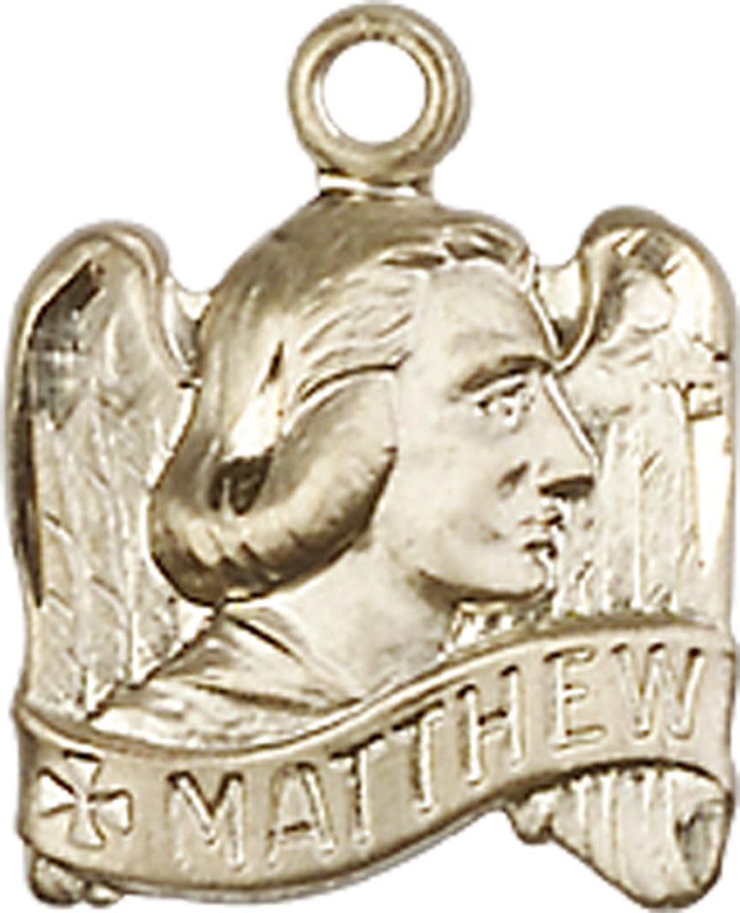 14kt Gold Saint Matthew Medal