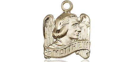 14kt Gold Saint Matthew Medal