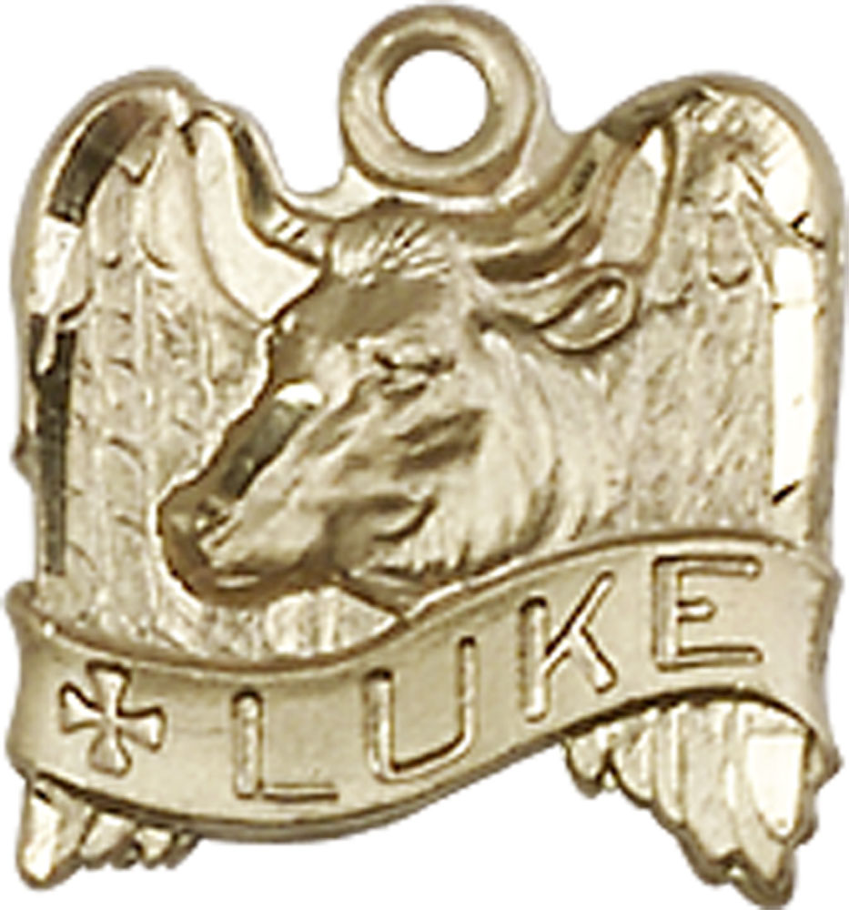 14kt Gold Saint Luke Medal