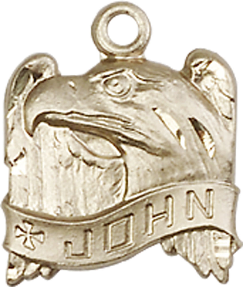 14kt Gold Saint John Medal