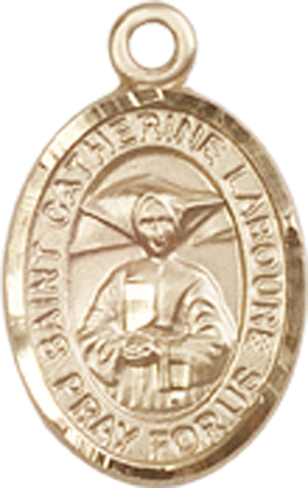 14kt Gold Saint Catherine Laboure Medal