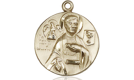 14kt Gold Saint John the Evangelist Medal
