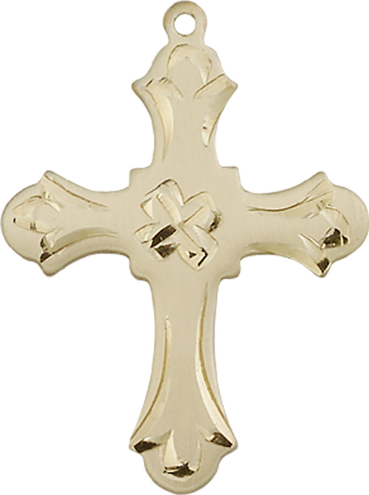 14kt Gold Cross Medal