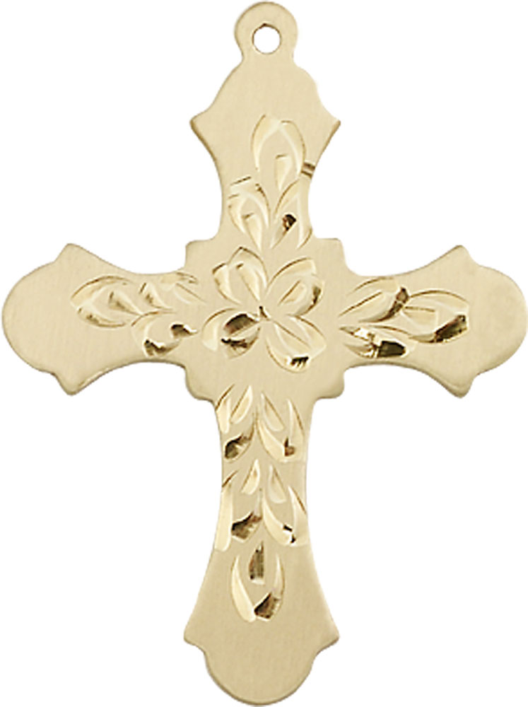 14kt Gold Cross Medal