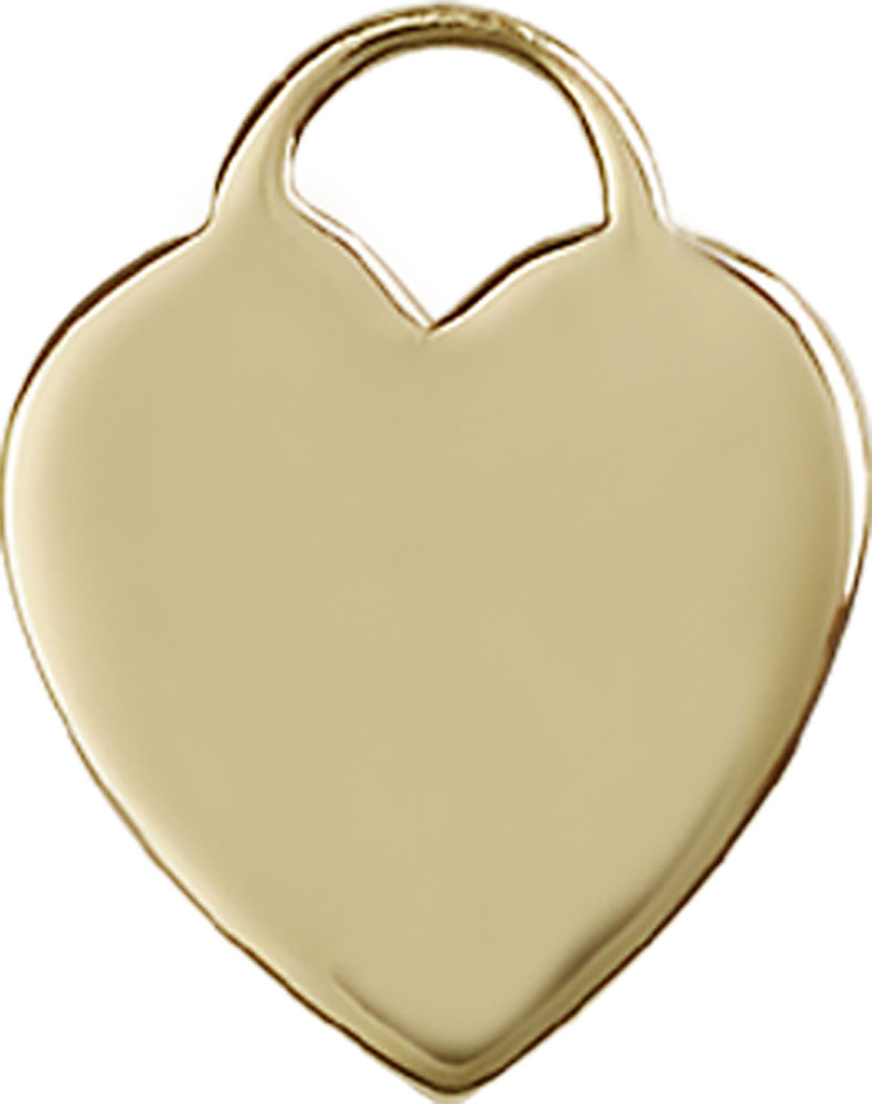 14kt Gold Heart Medal