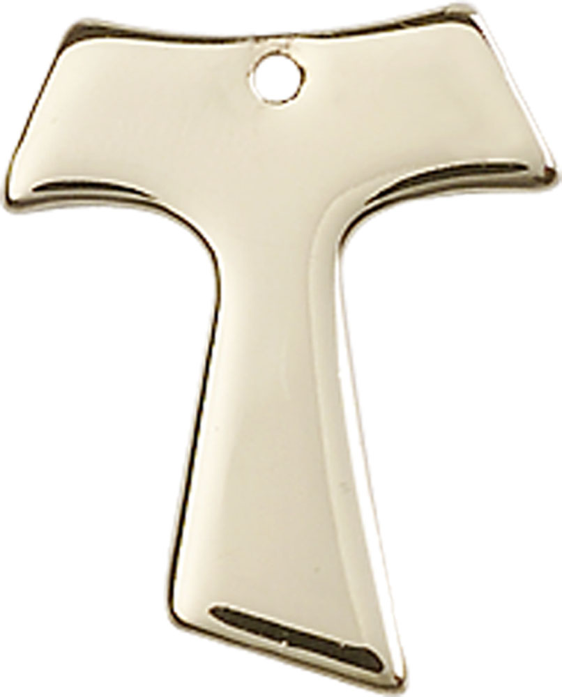 14kt Gold Filled Tau Cross Medal