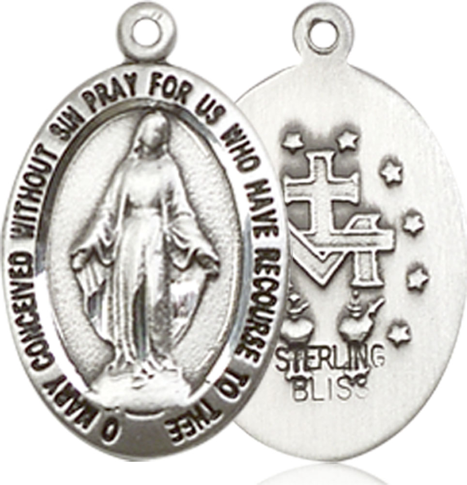 Sterling Silver Miraculous Medal - With Box