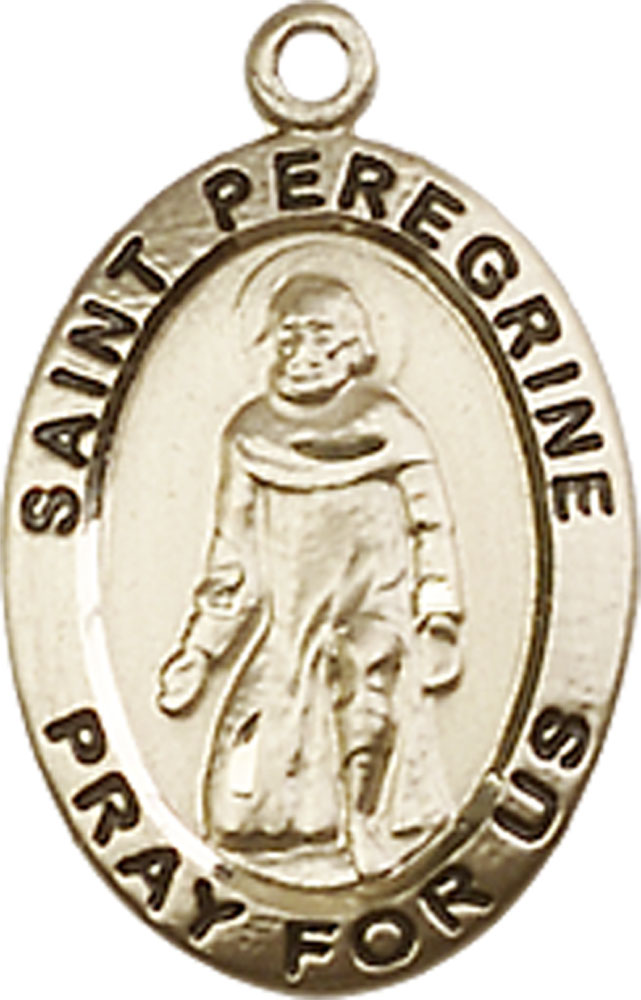 14kt Gold Filled Saint Peregrine Medal