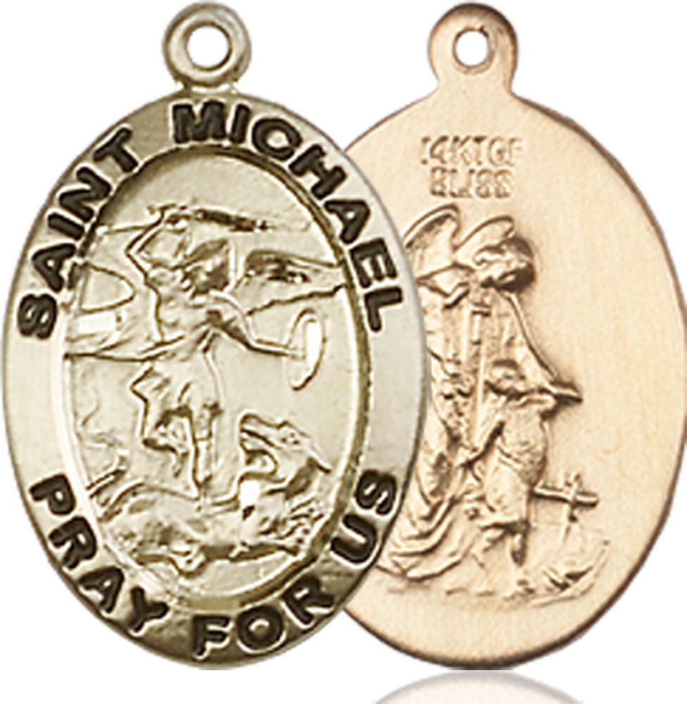 14kt Gold Filled Saint Michael the Archangel Medal