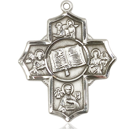 Sterling Silver Apostle 5-Way Medal