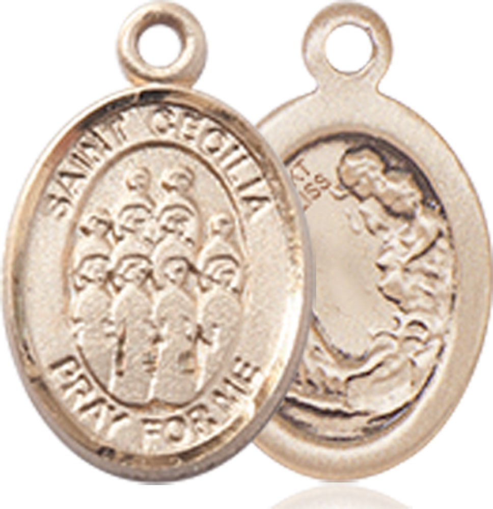 14kt Gold Saint Cecilia Choir Medal
