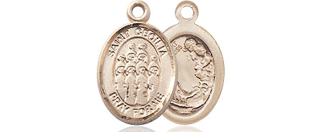 14kt Gold Saint Cecilia Choir Medal