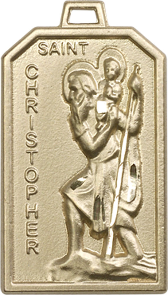 14kt Gold Filled Saint Christopher Medal