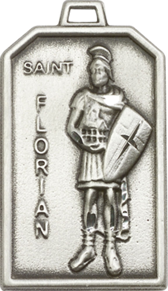 Sterling Silver Saint Florian Medal