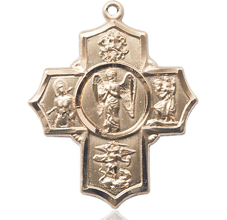 14kt Gold Filled Warrior 5-Way Medal