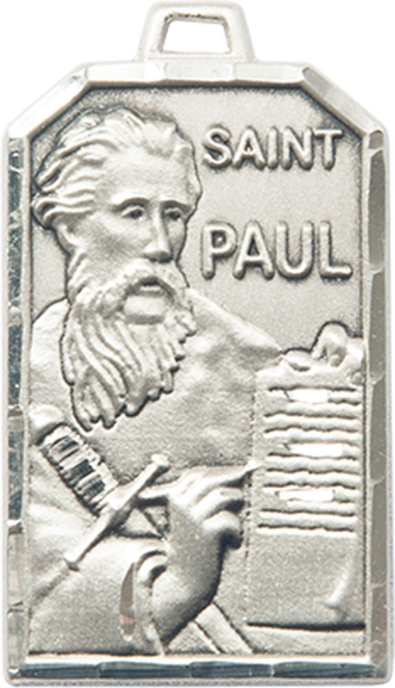 Sterling Silver Saint Paul the Apostle Medal