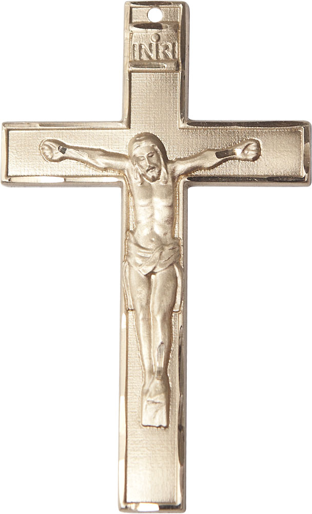 14kt Gold Filled Crucifix Medal