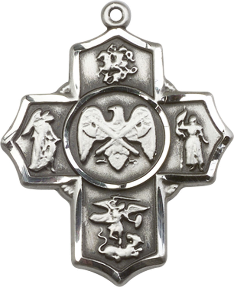 Sterling Silver 5-Way National Guard Medal