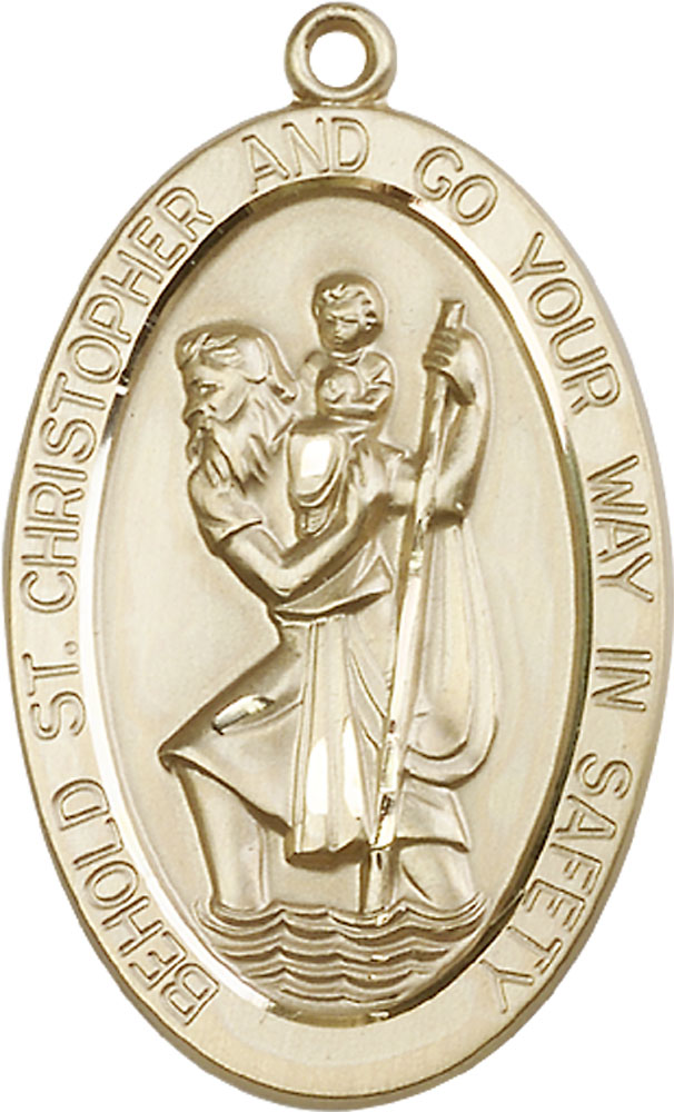 14kt Gold Filled Saint Christopher Medal