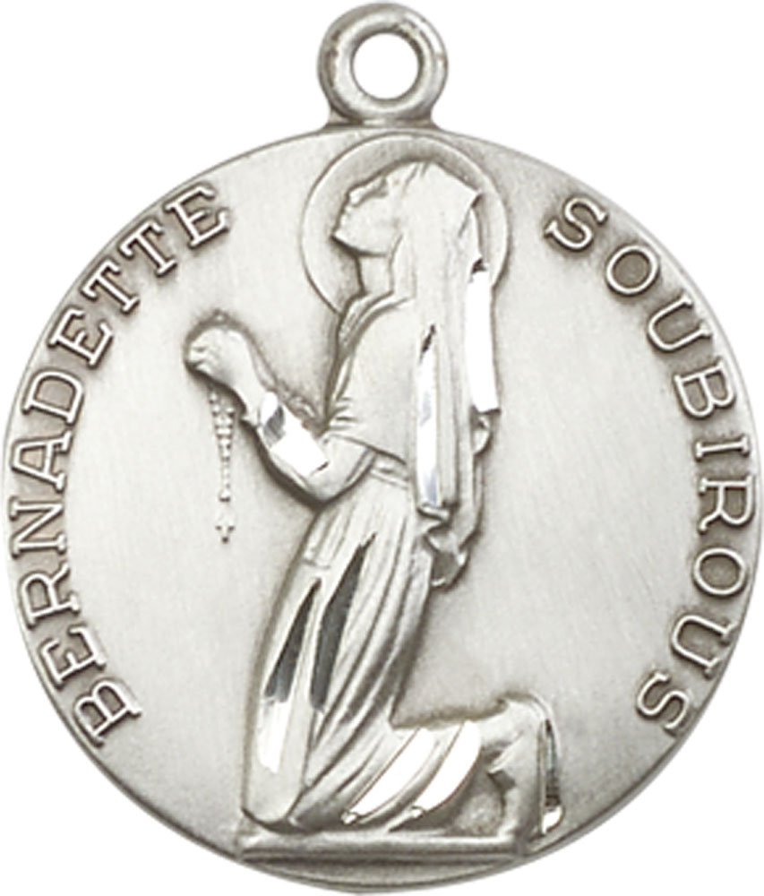 Sterling Silver Saint Bernadette Medal