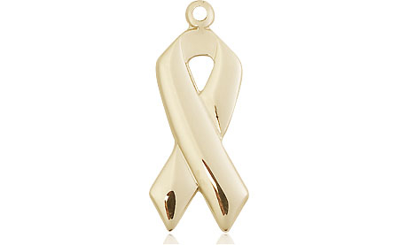 14kt Gold Cancer Awareness Medal
